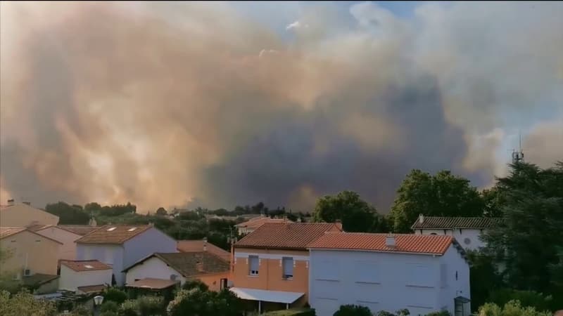 Violent incendie dans les Pyrénées-Orientales: plus de 3000 personnes évacuées de campings