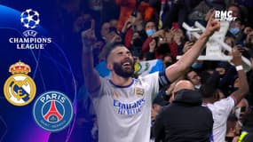 Real Madrid 3-1 PSG : Le 3e but de Benzema et des Merengue, avec l’étrange célébration d’Alaba avec une chaise