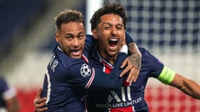 La rage de vaincre de Neymar et Marquinhos, au Parc des Princes mercredi dernier