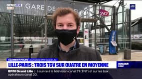 Lille-Paris: trois TGV sur quatre en moyenne