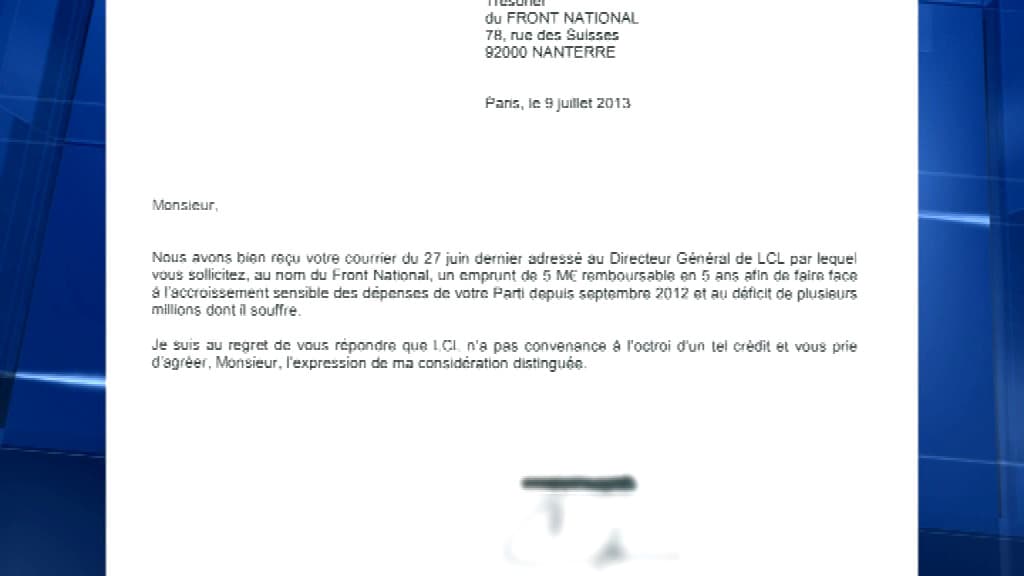 Le refus de la banque LCL