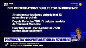 TGV: des perturbations à prévoir dans la région entre les 9 et 12 novembre