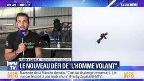 "Je n'ai pas le droit à une seule chute." Franky Zapata s'apprête à traverser la Manche avec son Flyboard ce jeudi