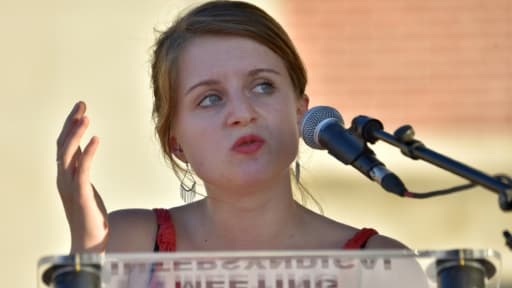 La déléguée générale de l'Unef, Lila Le Bas, le 7 septembre 2016 à Nantes