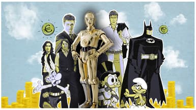 La saga de George Lucas dépeint une civilisation multi-planétaire où cohabitent humains, extraterrestres et robots. L'économie à une échelle inédite d'une galaxie, mais dont peu de détails sont donnés dans les films.