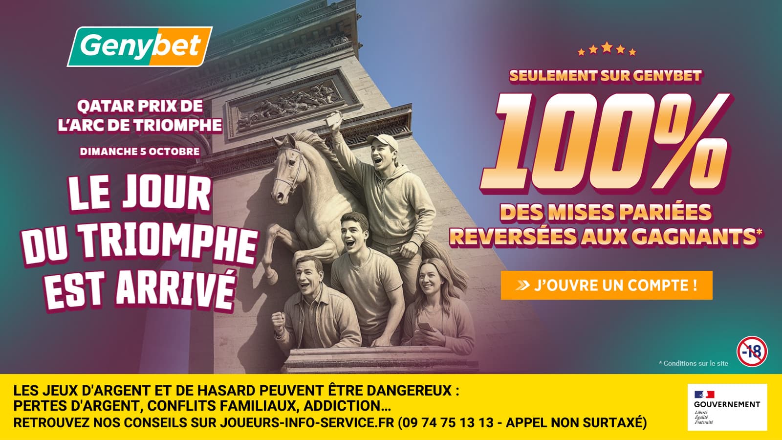 DÉCOUVREZ LE PRIX DE L’ARC DE TRIOMPHE AVEC LES XV DÉFIS DE L’ARC DE GENYBET