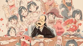 Détail de l'affiche du documentaire "Satoshi Kon, l'illusionniste"