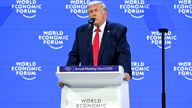 "Je l'ai écouté avec ses belles lunettes de soleil": Donald Trump se moque d'Emmanuel Macron qui a fait "le dur à cuire" à Davos