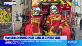 Marseille : un incendie s'est déclaré ce matin dans le centre-ville