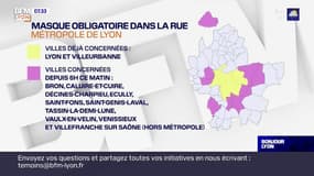 Masque obligatoire dans la rue: 9 nouvelles communes du Rhône concernées