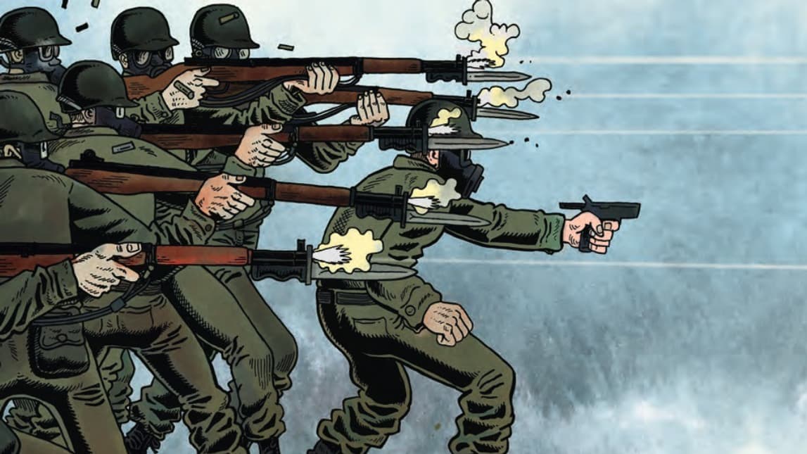 Détail de la couverture de la BD "Kent State" de Derf Backderf Détail de la couverture de la BD "Kent State" de Derf Backderf