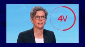 Sandrine Rousseau sur le plateau de France 2, le 8 juin 2022. 