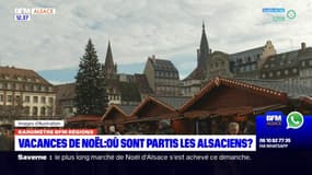Où sont partis les Alsaciens pendant les vacances de Noël 2023?