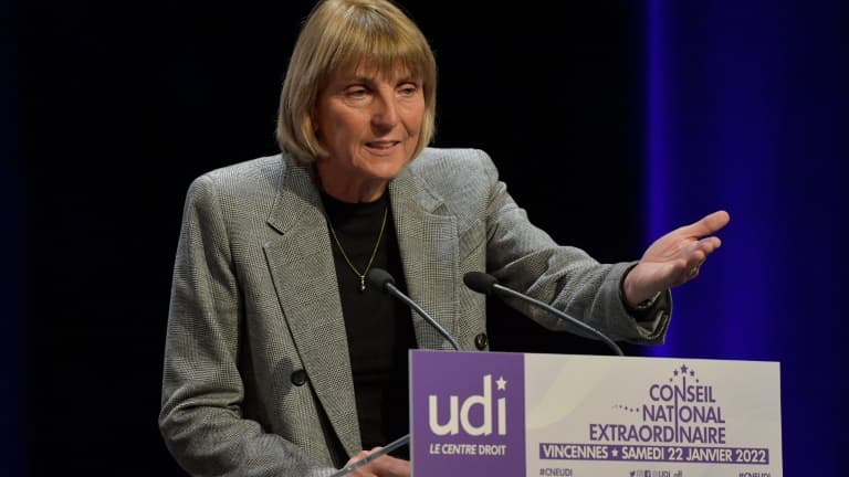 La sénatrice (UDI) Valérie Létard à Vincennes, près de Paris, le 22 janvier 2022