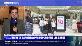 La SNCF renonce aux pubs pour le livre de Jordan Bardella dans les gares: "Il s'agirait d'arrêter de mépriser les 13 millions de Français qui ont voté pour nous", affirme Bryan Masson (RN)