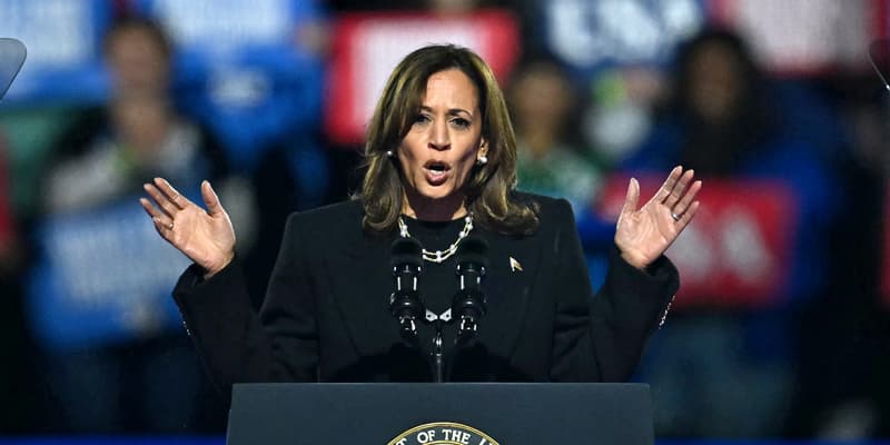 Kamala Harris à Philadelphie, en Pennsylvanie, le lundi 4 novembre 2024