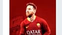 Photomontage de Messi avec le maillot de la Roma