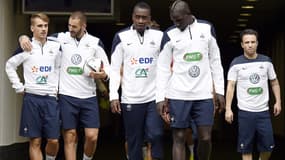 Antoine Griezmann, Karim Benzema, Blaise Matuidi, Mamadou Sakho et Mathieu Valbuena