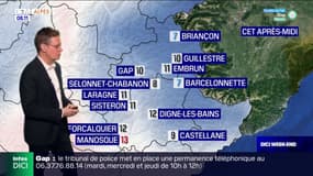 Météo Alpes du Sud: un ciel très nuageux avec de rares éclaircies, 10°C à Gap et 12°C à Digne-les-Bains