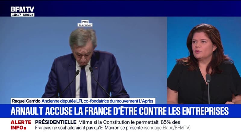 “Bernard Arnault ne se plaint pas en tant que citoyen, il se plaint en tant que milliardaire”, déclare Raquel Garrido, ancienne député LFI