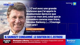 Nicolas Sarkozy condamné : Christian Estrosi, maire de Nice, lui apporte son soutien