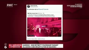 Garrido relaie un tweet faisant allusion à une décapitation de Macron: choquant?