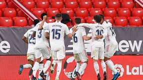 Nacho, buteur avec le Real Madrid contre Bilbao.