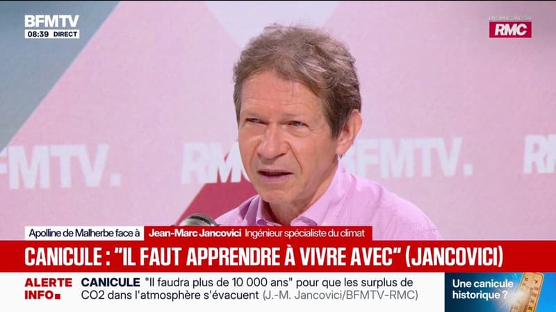 Canicule: Jean-Marc Jancovici affirme que "le fait d'avoir chaud n'est pas la conséquence la plus dommageable »