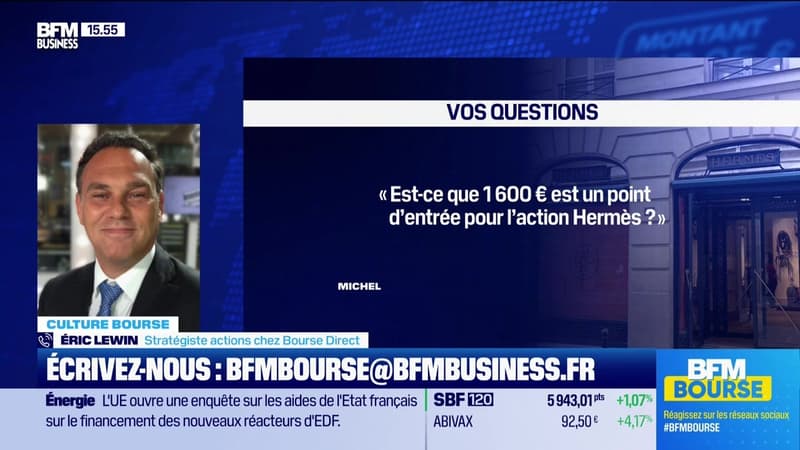 Culture Bourse : « Est-ce que 1600 ¬ est un point d'entrée pour l'action HERMÈS ? », par Julie Cohen-Heurton - 31/03