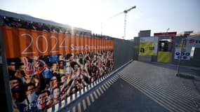 Le chantier de la piscine olympique à l'arrêt