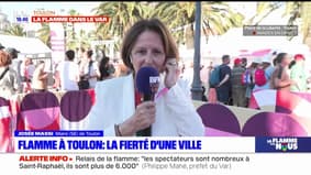 Flamme olympique à Toulon: la maire Josée Massi mentionne "une très grande fierté, un très grand honneur"
