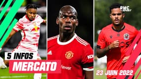 Nkunku, Kluivert, Pogba... Les 5 infos mercato du 23 juin à la mi-journée