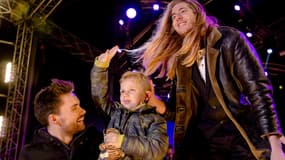 Tijn Kolsteren, le petit garçon malade d'un cancer, invité lors d'une émission de télévision le 24 décembre 2016