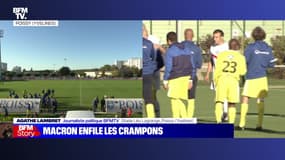 Story 2 : Emmanuel Macron enfile les crampons - 14/10