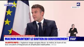Inondations dans le Pas-de-Calais: Macron maintient le soutien du gouvernement