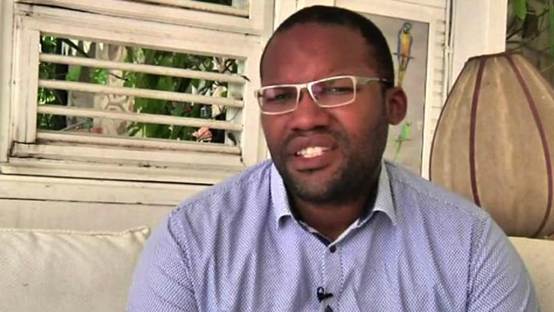 Thierry Dol, ex-ingénieur chez Areva et ancien otage d'Aqmi, à Saint-Anne en Martinique le 28 décembre 2015.