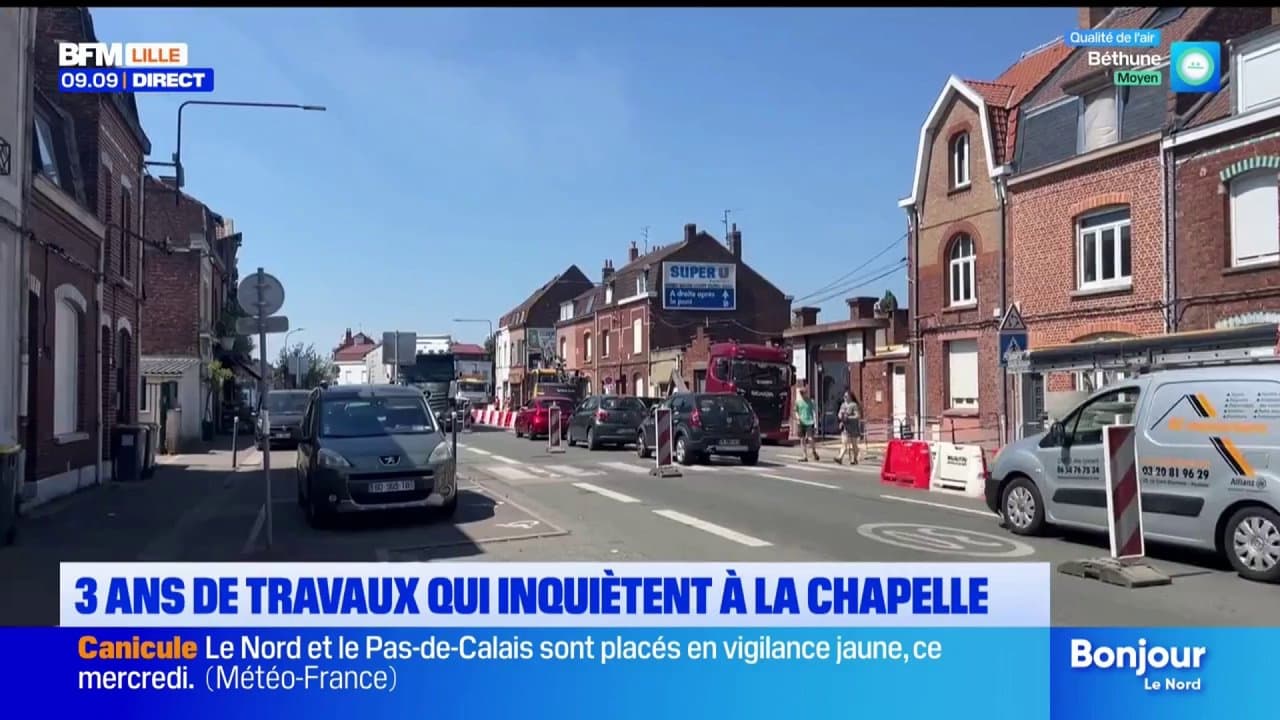 Trois ans de travaux pour l'axe principal de La Chapelle-d'Armentières