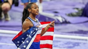 La sprinteuse américaine Sha'Carri Richardson après la finale du 100 m le 3 août 2024
