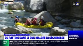 Hautes-Alpes: malgré la sécheresse, le rafting continue dans le Guil 