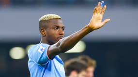 Victor Osimhen avec Naples le 27 septembre 2023