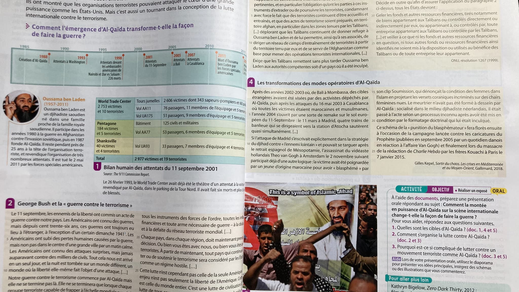 Le manuel d'HGGSP de terminale, Hachette