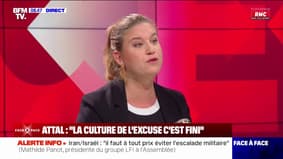 "Entrisme islamiste" à l'école: pour Mathilde Panot, Gabriel Attal "promeut les mêmes solutions politiques que le RN"