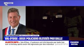 Policiers blessés par balles dans le Val-d'Oise: selon le maire d'Herblay Philippe Rouleau, "les coups ont été terribles"