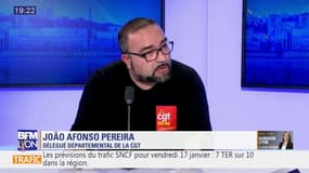 Joao Afonso Pereira, délégué départemental de la CGT, était l'invité de Bonsoir Lyon du 16/01/20 