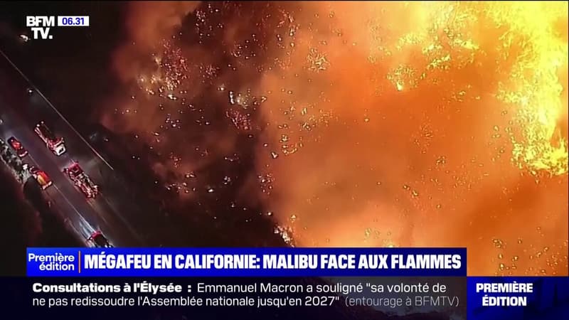 Californie: un mégafeu en cours à Malibu près de Los Angeles, des milliers d'habitants évacués