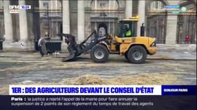 Paris: une opération coup de poing des agriculteurs menée devant le Conseil d'Etat