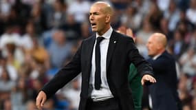 Zinedine Zidane lors du match Real Madrid - Club Bruges, le 1er octobre 2019