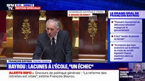 Éducation: pour François Bayrou, le niveau en français et en mathématiques des élèves est "le plus grand de nos échecs"