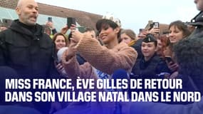 Nord: la ferveur autour d'Ève Gilles, Miss France 2024, de retour dans son village natal de Quaëdypre
