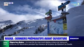 Hautes-Alpes: derniers préparatifs à Risoul avant l'ouverture de la station